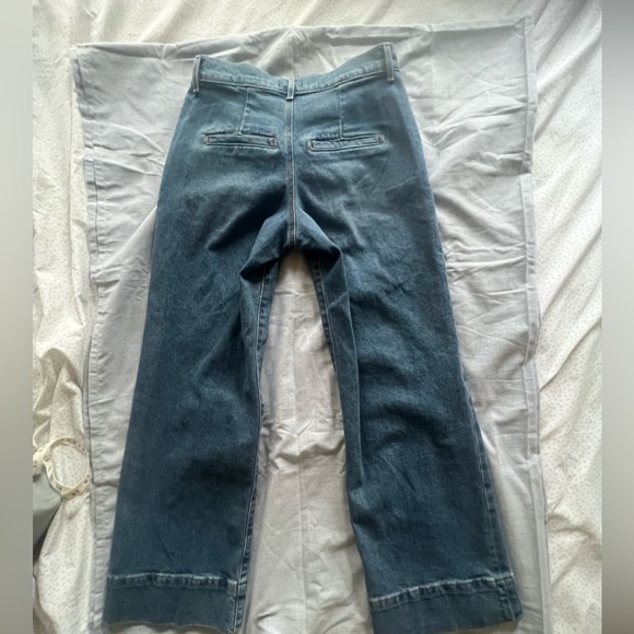 NWT Express Wide Leg High Waist Jeans sz 4 short - Picture 13 of 14